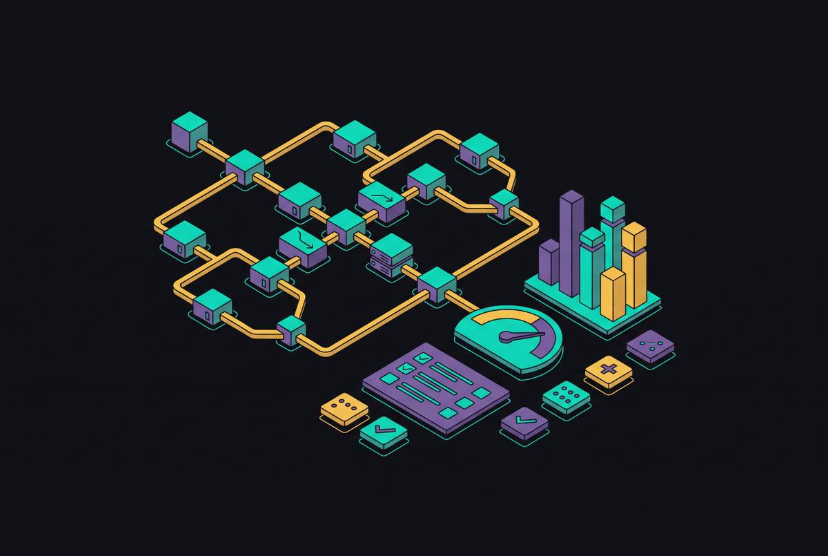 Cover illustration for “LLM Evaluation Metrics for Agentic Workflows in Production”