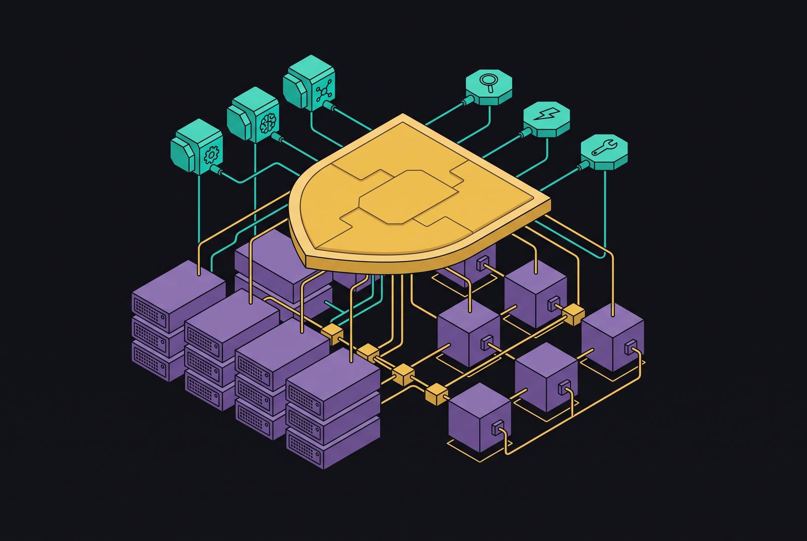 Cover illustration for “Enforcing a Single Policy Layer Across AI Agents, MCP Servers, and Agentic Skills in Code-Driven Enterprises”