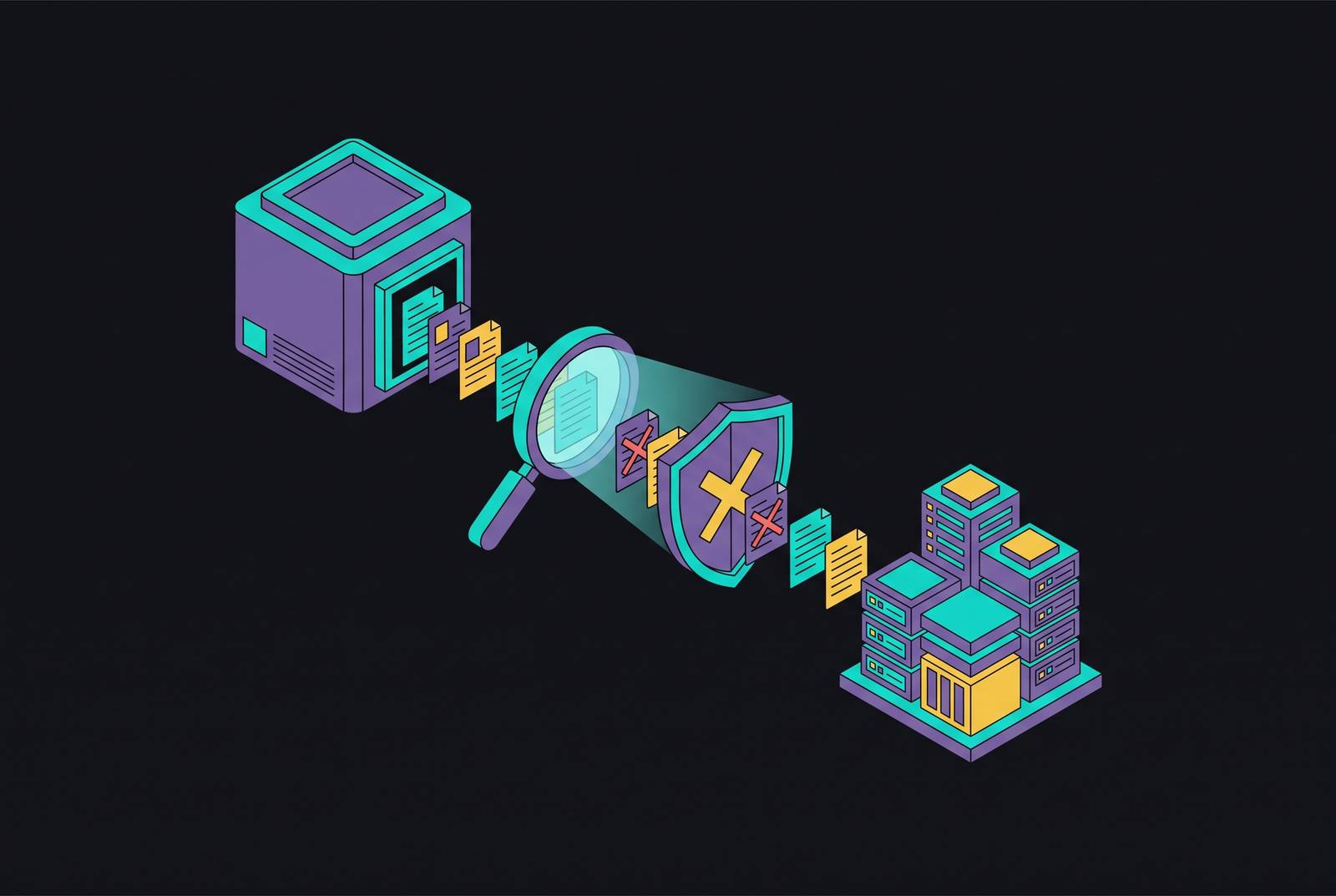 Cover illustration for “PII Detection and Blocking in AI Agent Outputs for Enterprise Environments”