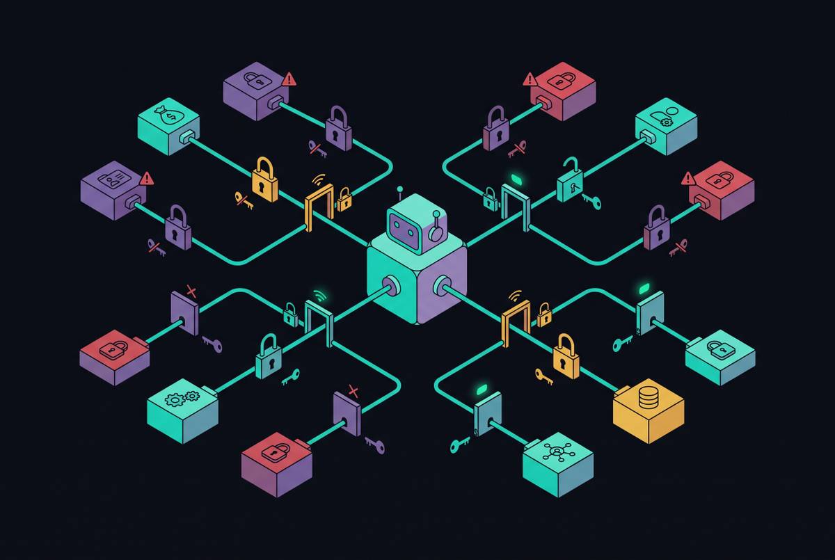 Cover illustration for “Least Privilege Enforcement for Agentic AI Workflows”