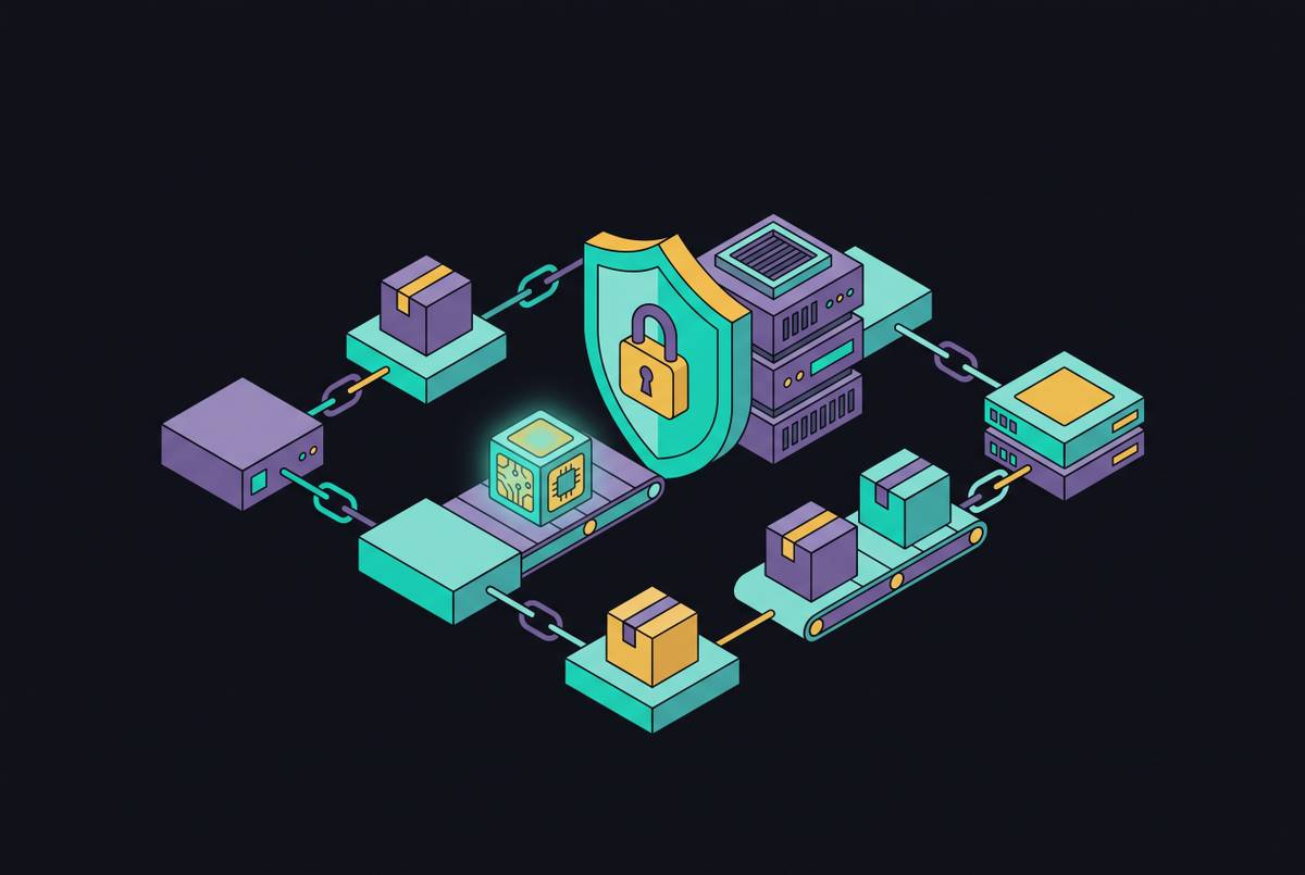 Cover illustration for “AI Model Supply Chain Security in Enterprise Deployments”