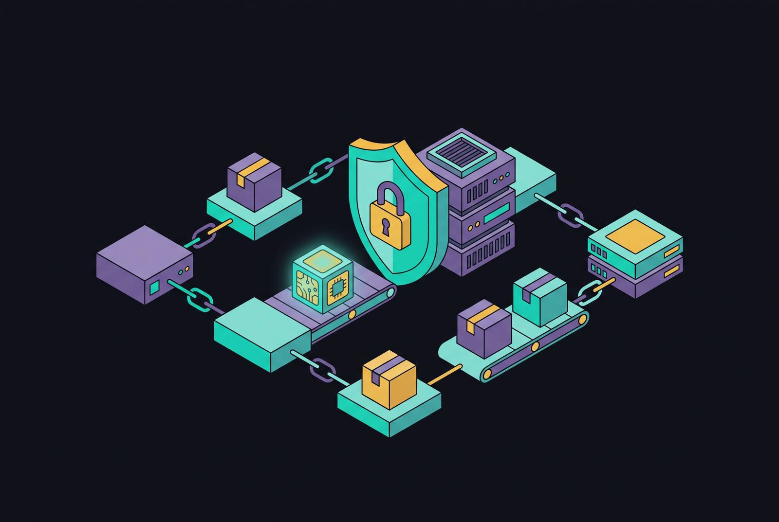 Cover illustration for “AI Model Supply Chain Security in Enterprise Deployments”