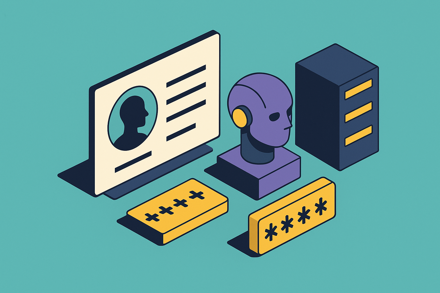 Cover illustration for “Non-Human Identity Management for AI Agents”