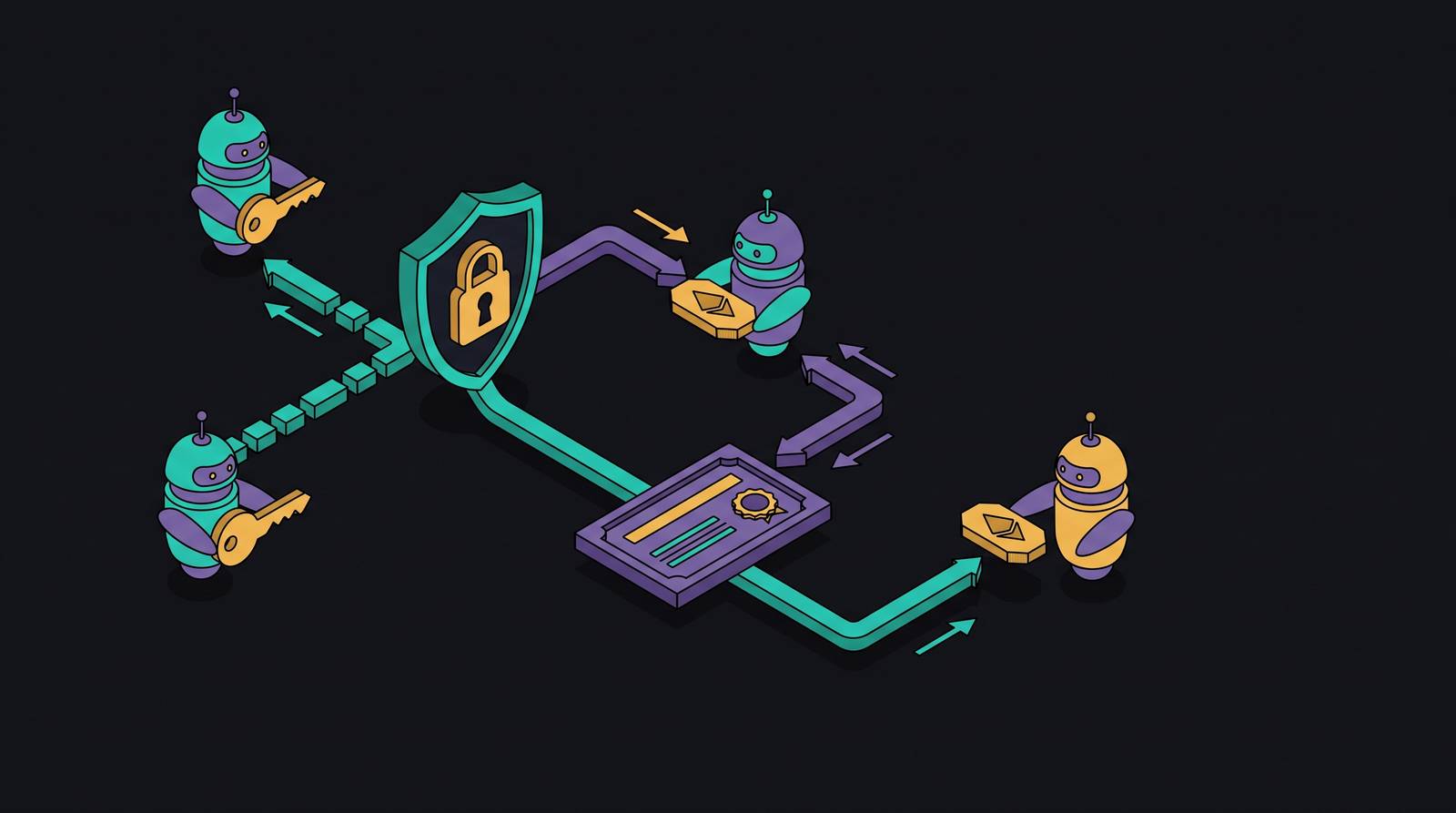 Cover illustration for “AI Agent Identity and Authentication Patterns”