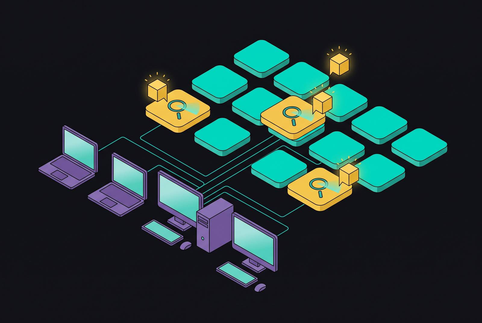 Cover illustration for “Discovering Unauthorized AI Tool Usage Across Your Enterprise Endpoints and SaaS Stack”