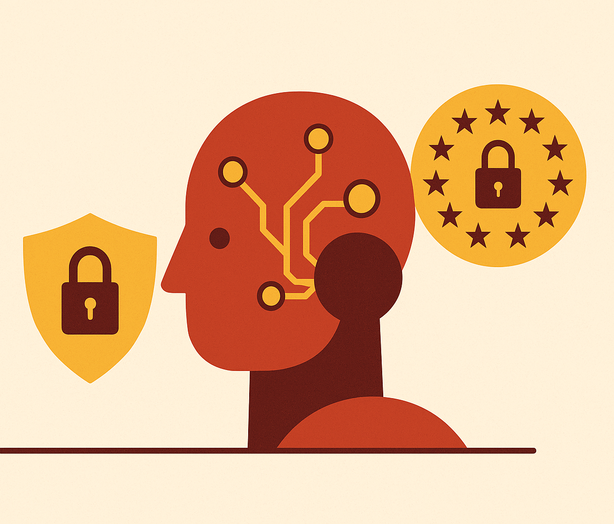 Cover illustration for “AI Data Protection Obligations Under GDPR and CCPA”