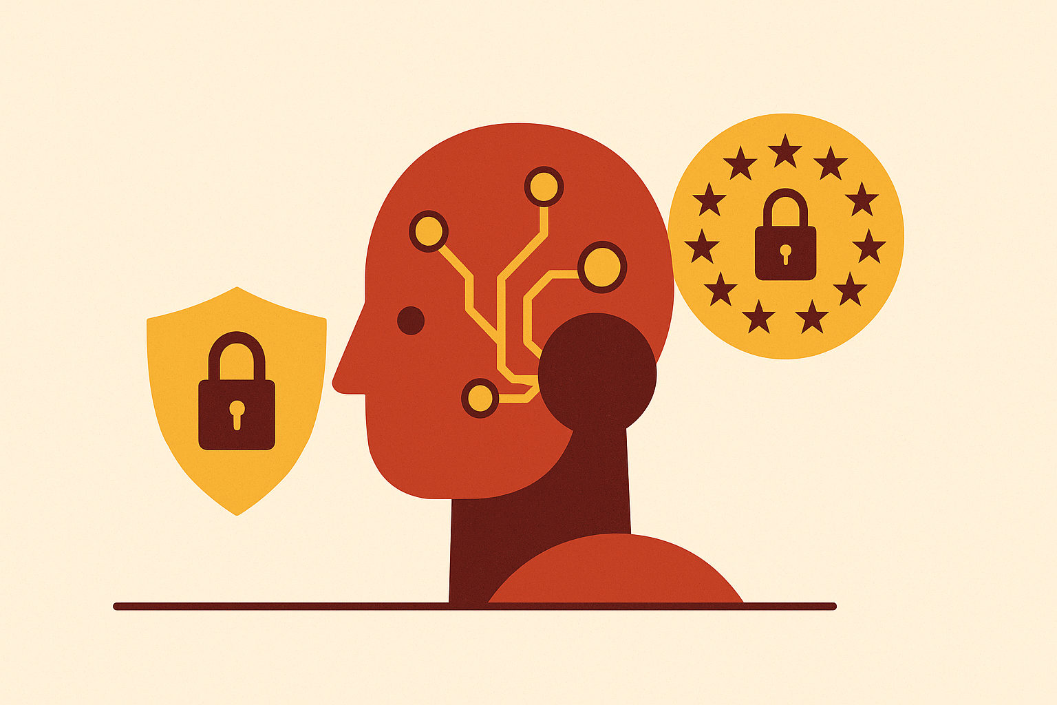 Cover illustration for “AI Data Protection Obligations Under GDPR and CCPA”