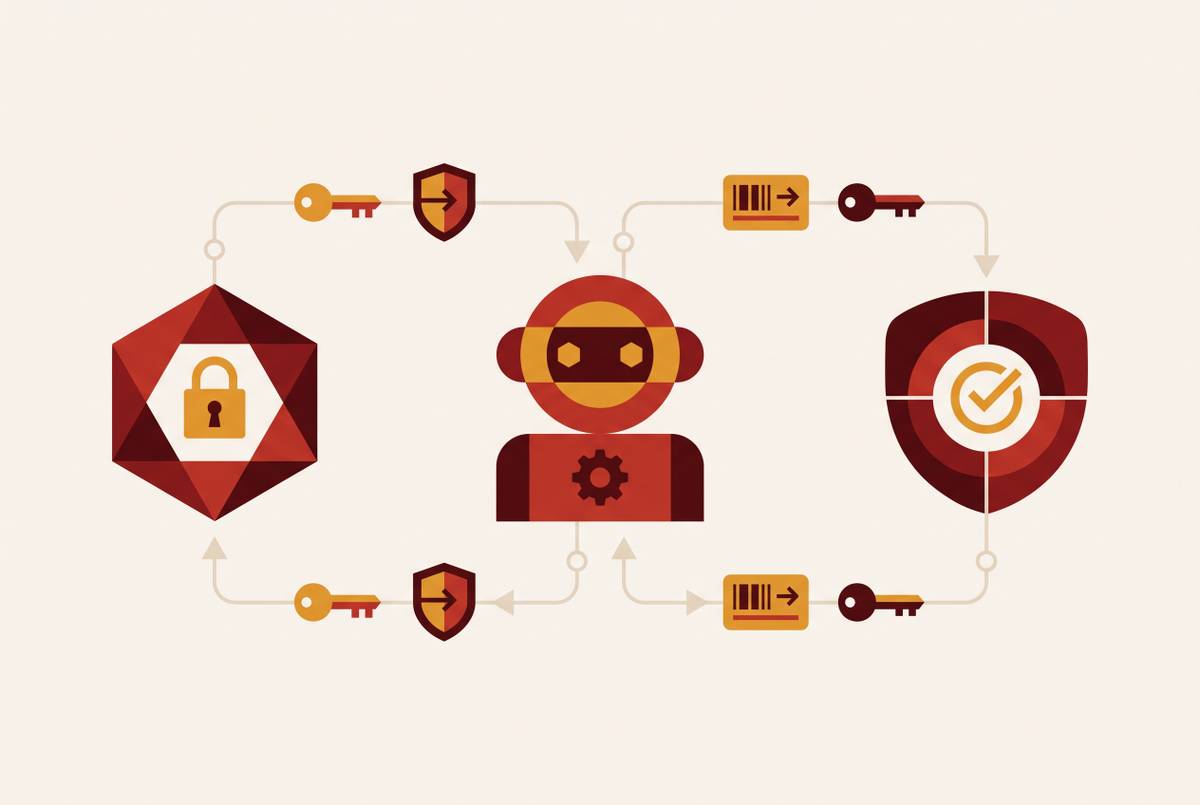 Cover illustration for “SAML and OIDC Flows for Non-Human AI Agent Identities”