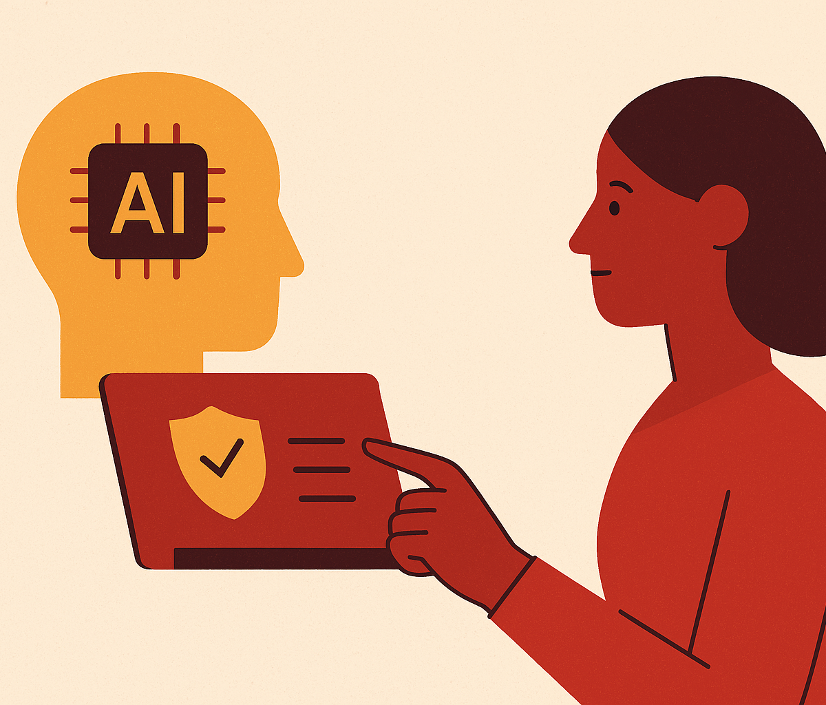 Cover illustration for “AI Security Awareness Training Content for Enterprise Employees”