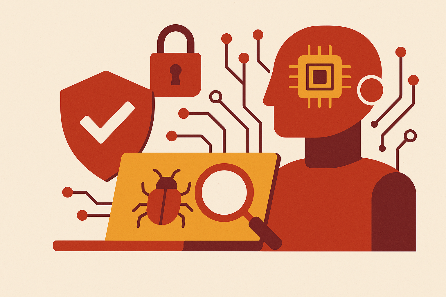 Cover illustration for “AI Impact on Cybersecurity Operations and Threat Detection”