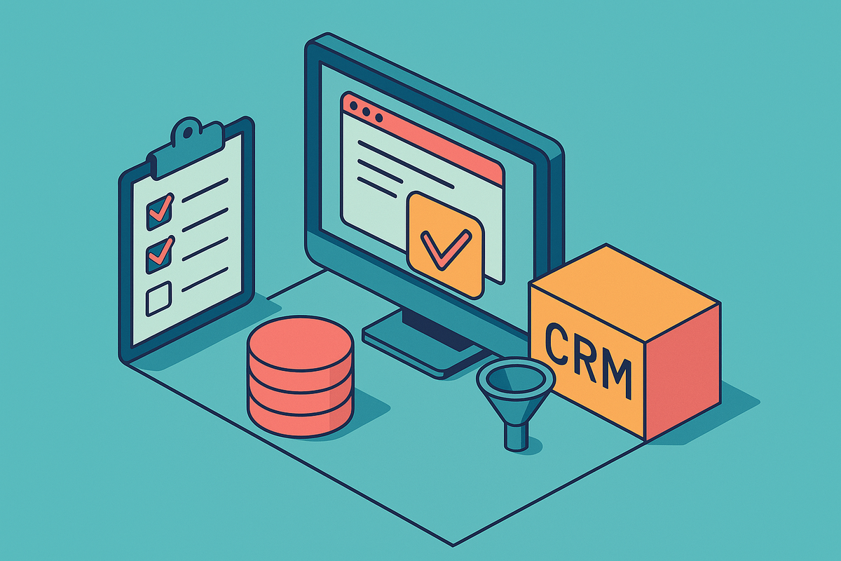 Cover illustration for “Validating and Normalizing Web-Sourced B2B Data Before CRM Import”
