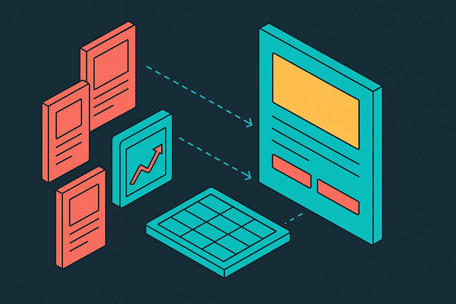 Cover illustration for “Mapping Competitor Ad Creative and Landing Page Variants”