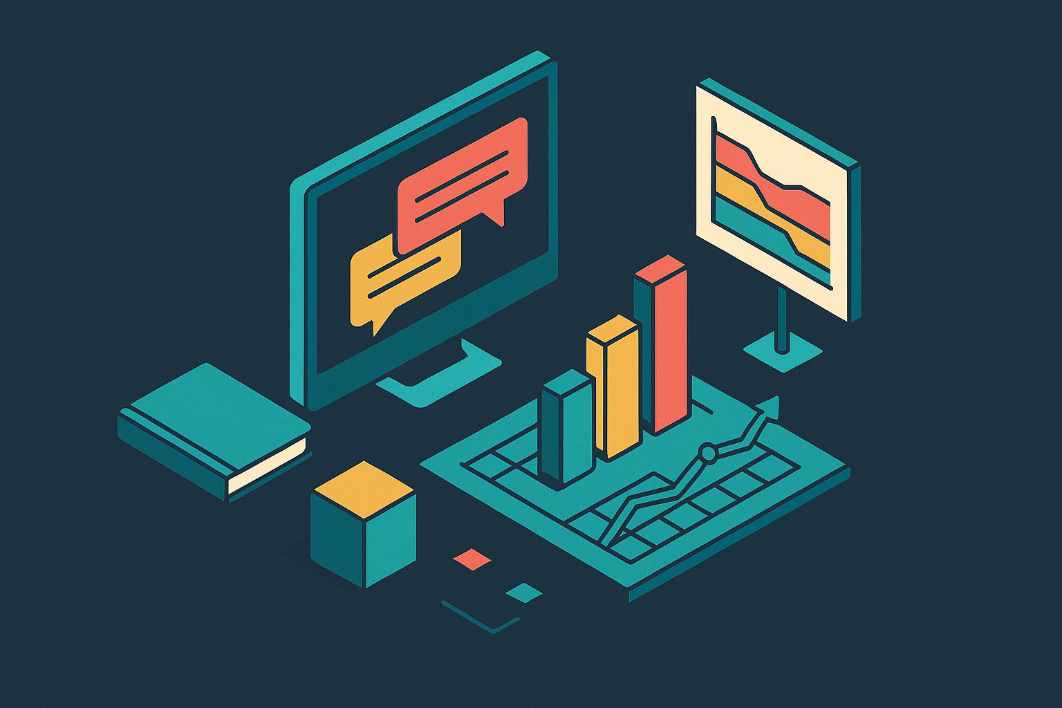 Cover illustration for “Tracking Competitor Messaging Changes Over Time”