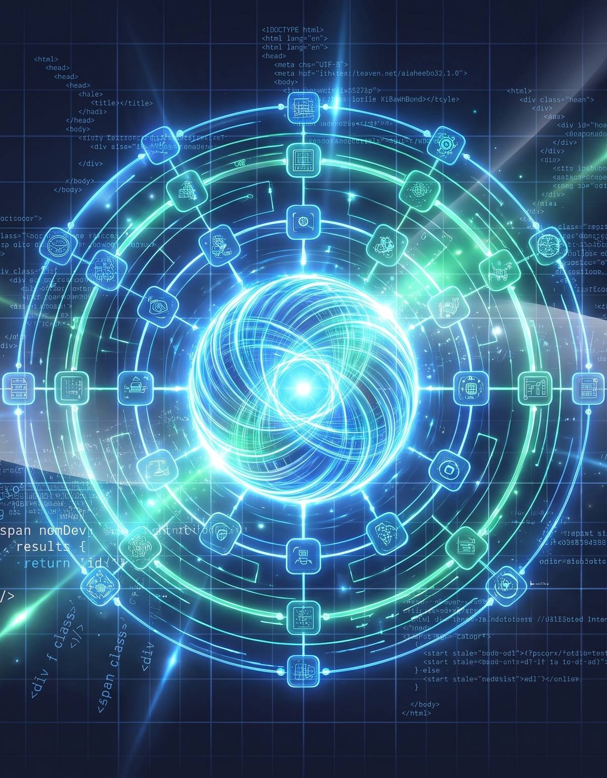 Cover illustration for “Deep Research Agent Architecture Overview”