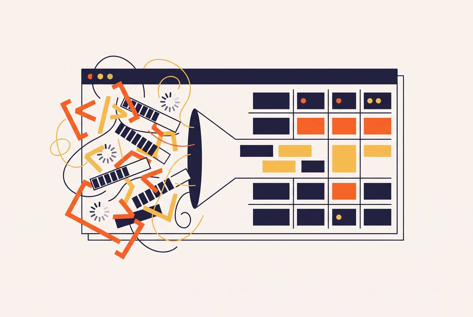 Cover illustration for “Extracting Structured Data From JavaScript-Heavy Competitor Sites”