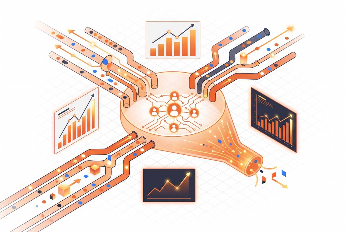 Cover illustration for “LinkedIn Auction Dynamics for Low-Volume B2B Audiences”