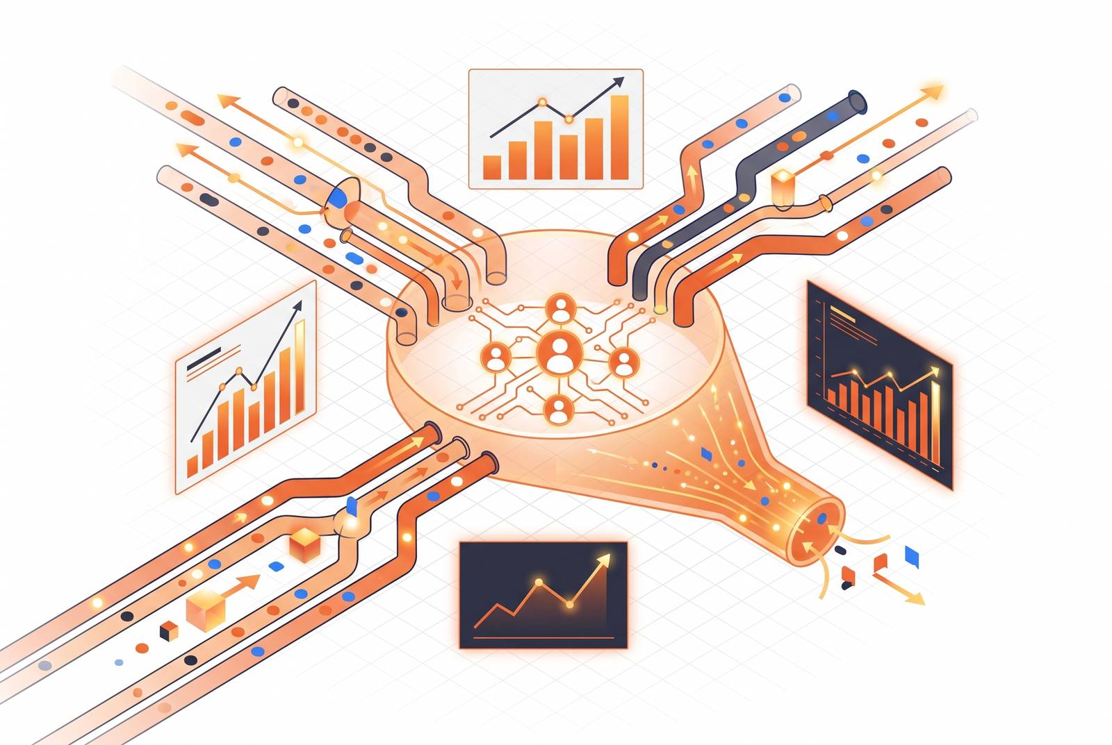 Cover illustration for “LinkedIn Auction Dynamics for Low-Volume B2B Audiences”