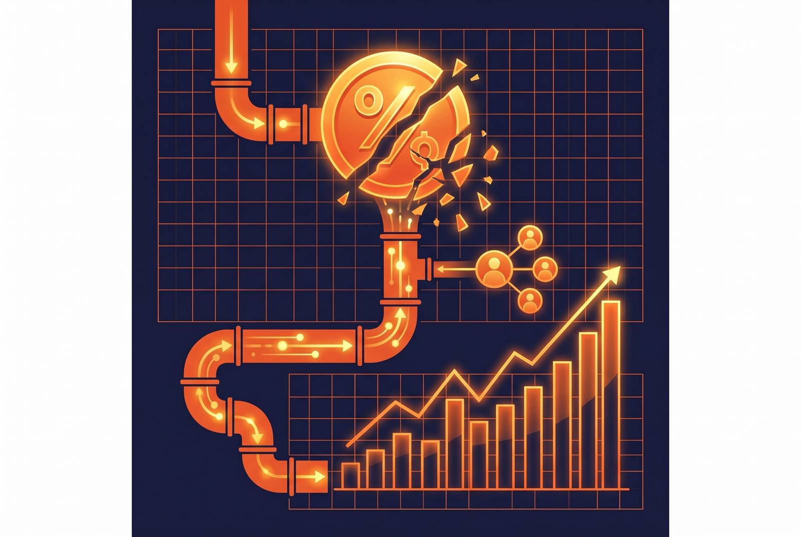 Cover illustration for “Killing the Commission Without Killing Your LinkedIn Performance”