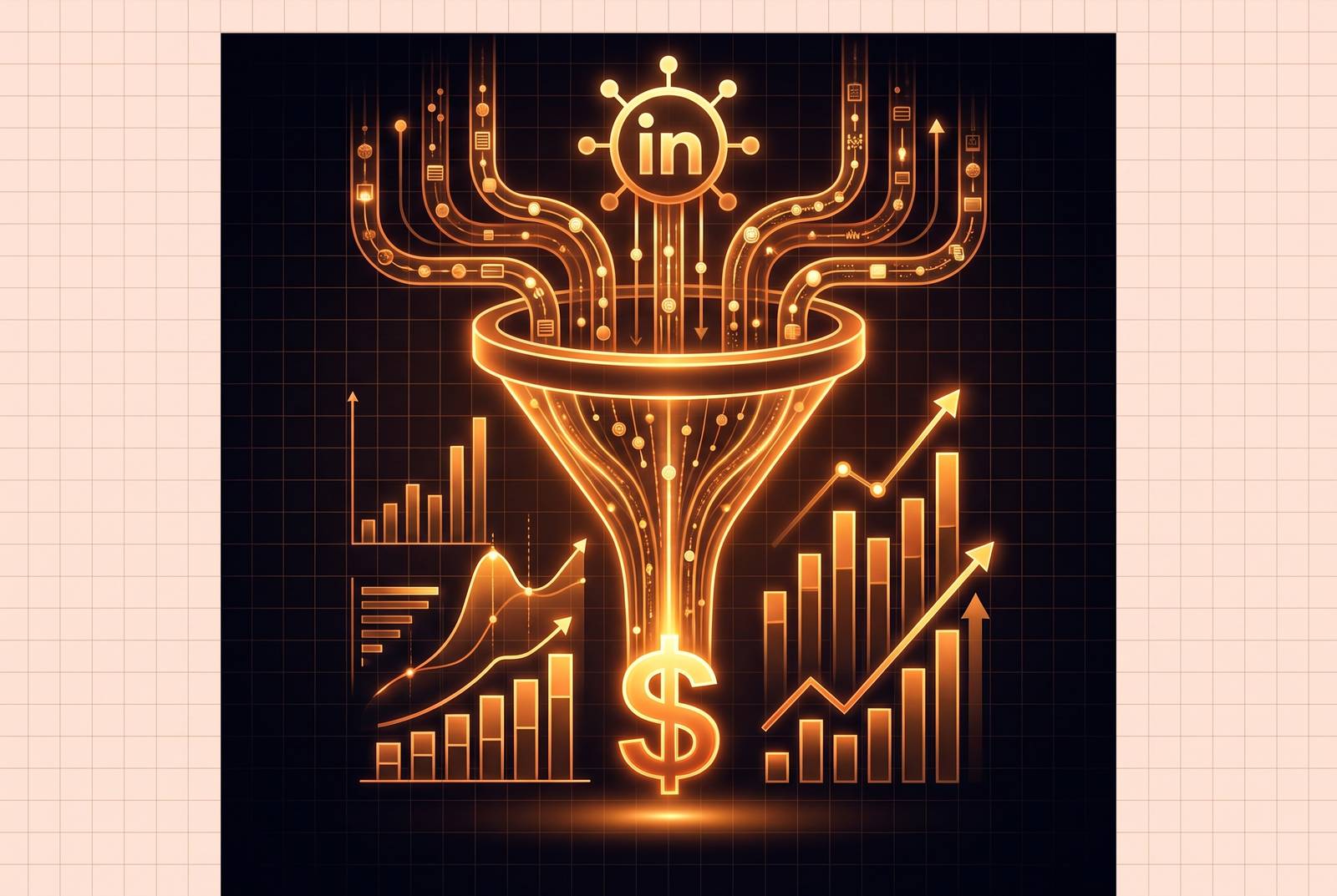 Cover illustration for “ROAS Formula and Benchmarks for B2B LinkedIn Campaigns”