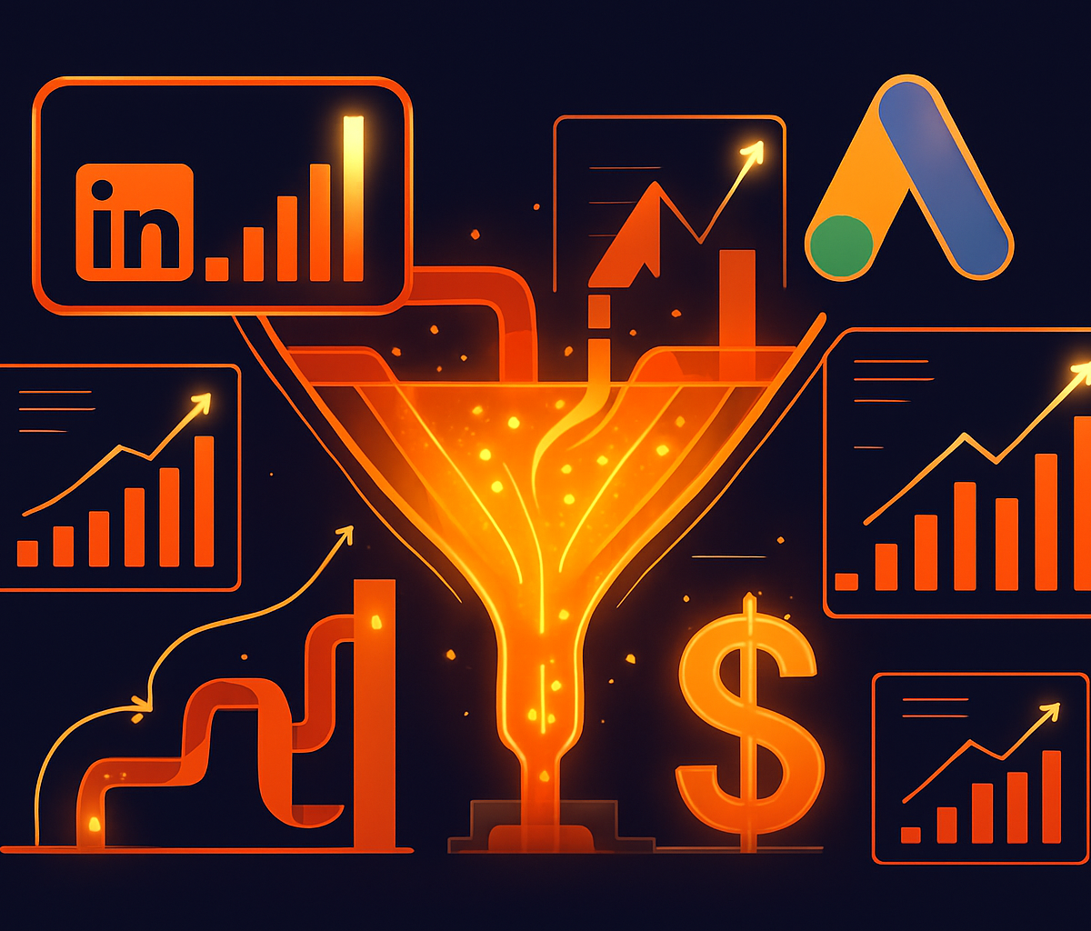 Cover illustration for “LinkedIn vs. Google Ads for B2B Pipeline Generation”