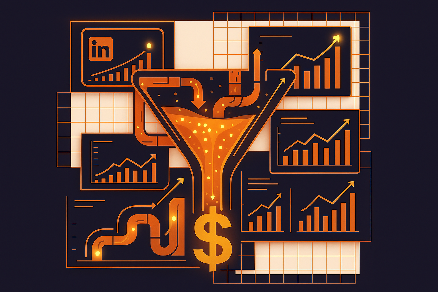 Cover illustration for “LinkedIn Single Image Ad Copy Formulas for B2B Audiences”
