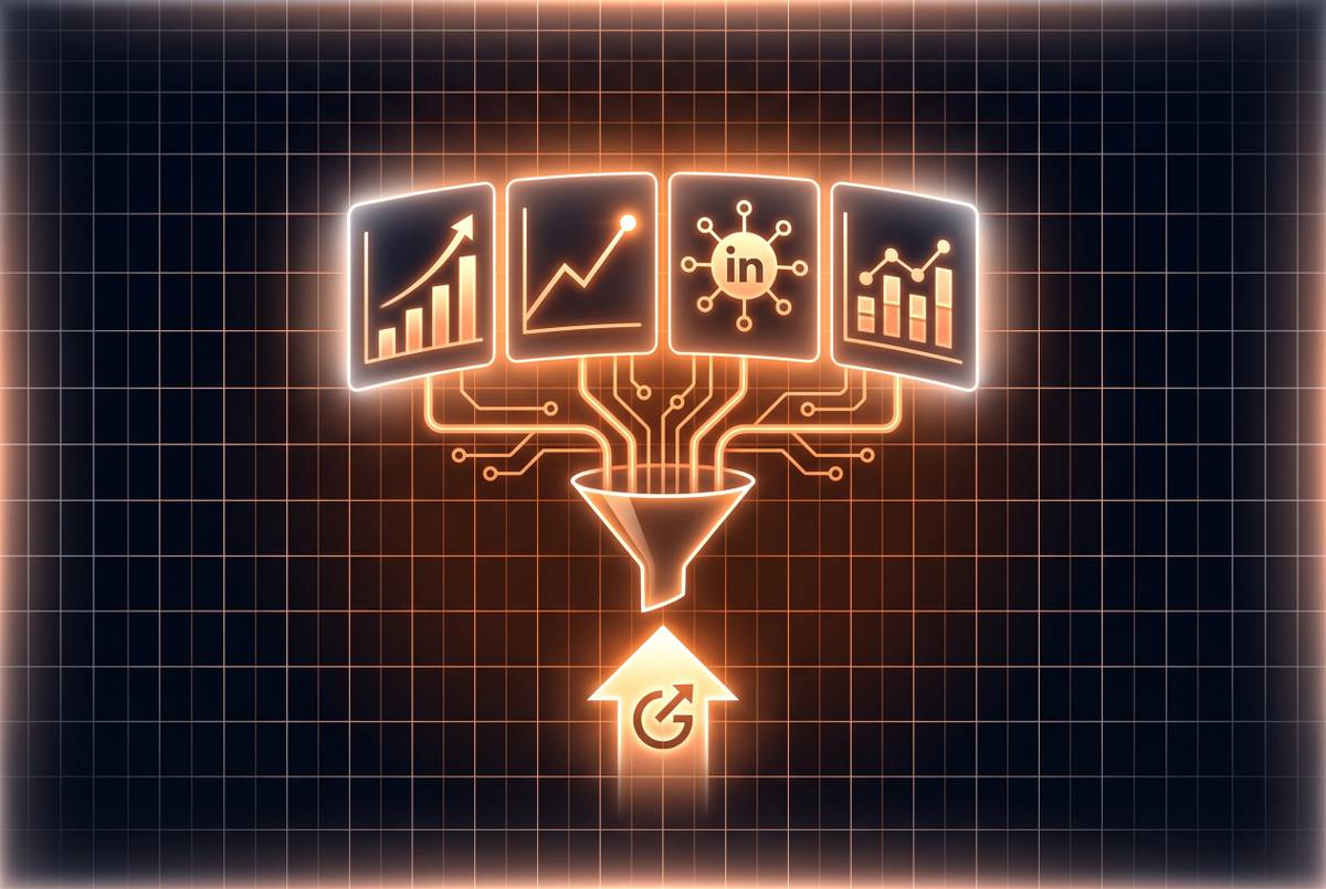 Cover illustration for “LinkedIn Carousel Ad Performance Benchmarks for B2B”