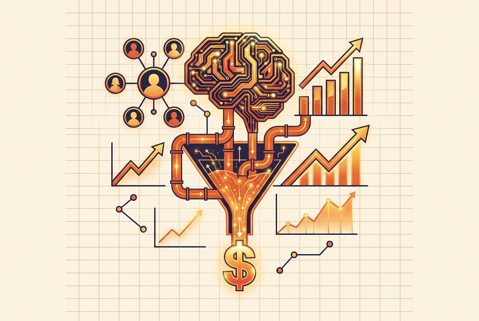 Cover illustration for “AI Agent Bid and Budget Optimization for LinkedIn Campaigns”