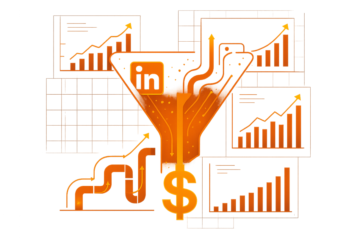 Cover illustration for “LinkedIn Ads CPM Benchmarks by Audience Segment and Objective”