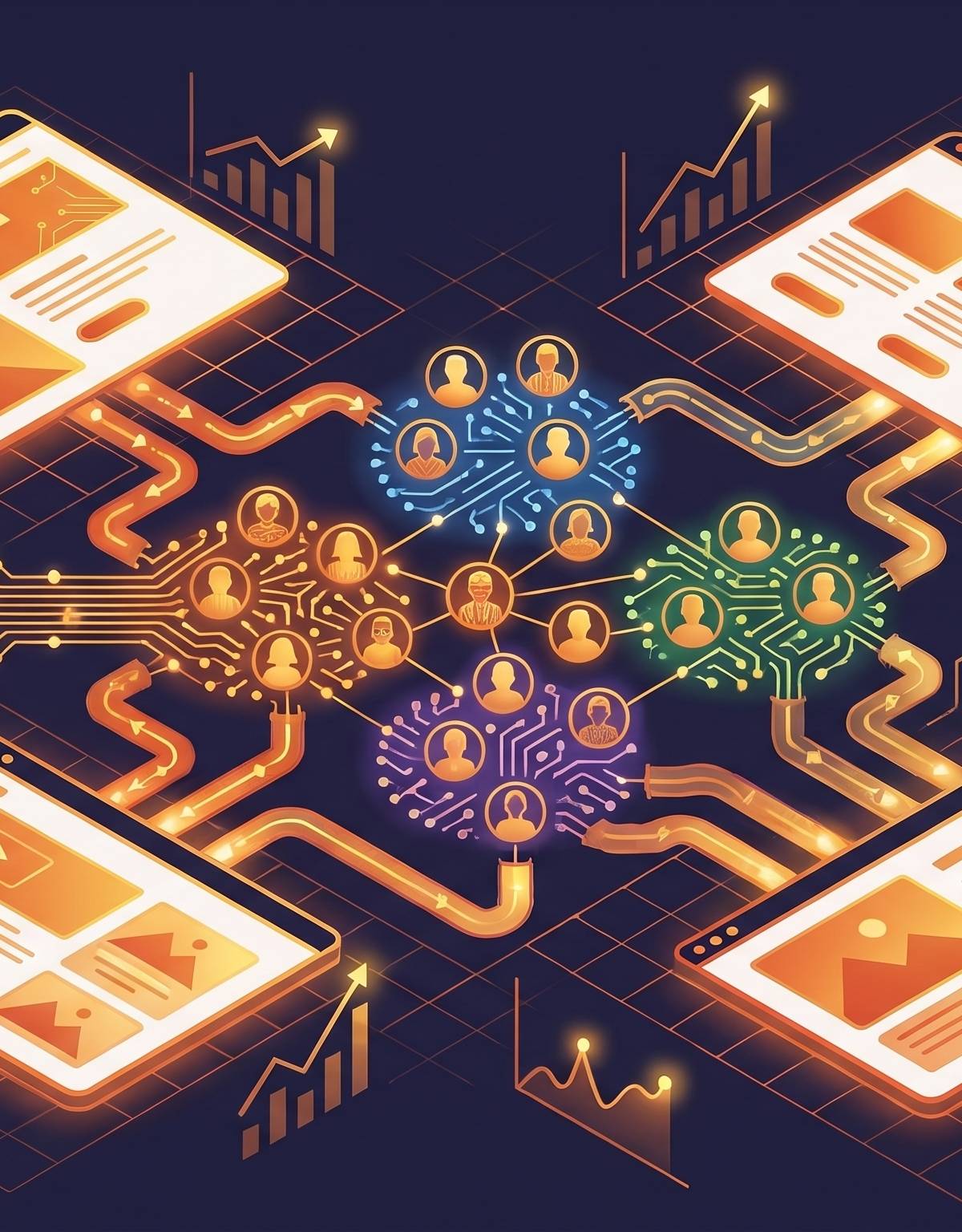 Cover illustration for “Personalized Landing Pages for LinkedIn Audience Segments”
