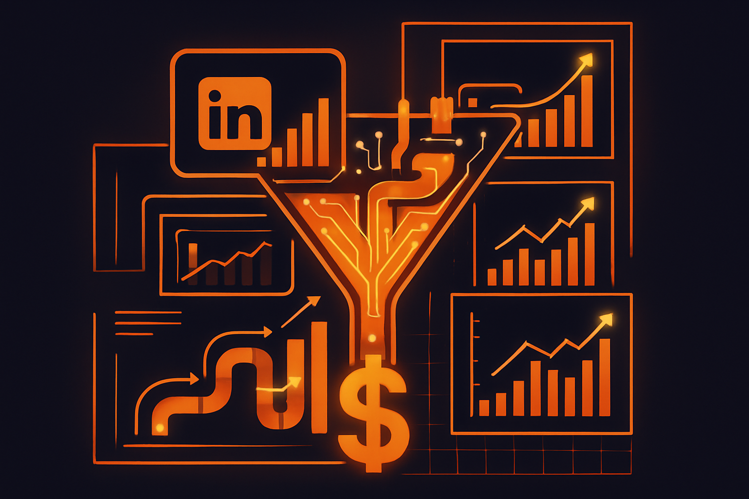Cover illustration for “Predictive Lead Scoring Models for LinkedIn-Sourced Leads”