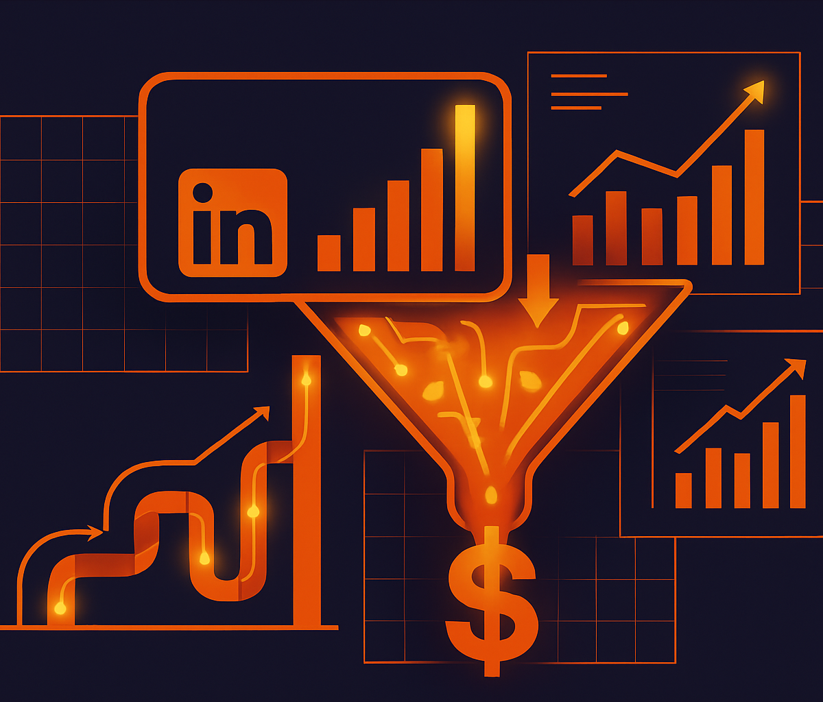 Cover illustration for “LinkedIn Lead Gen Form vs. Landing Page Conversion Rate Comparison”