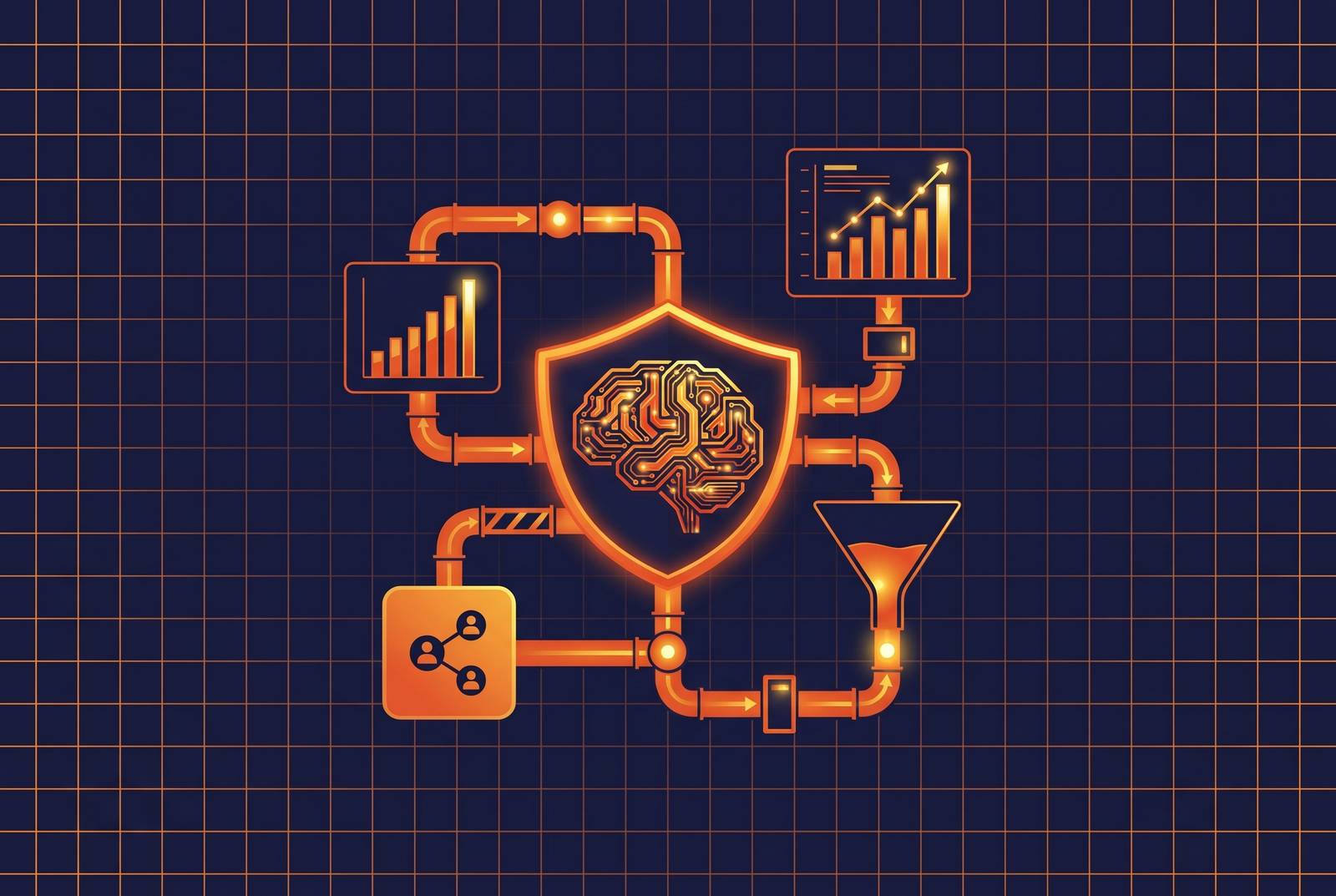 Cover illustration for “Why the Best Fully Managed Paid Media for B2B SaaS Runs Through LinkedIn-First AI Governance”