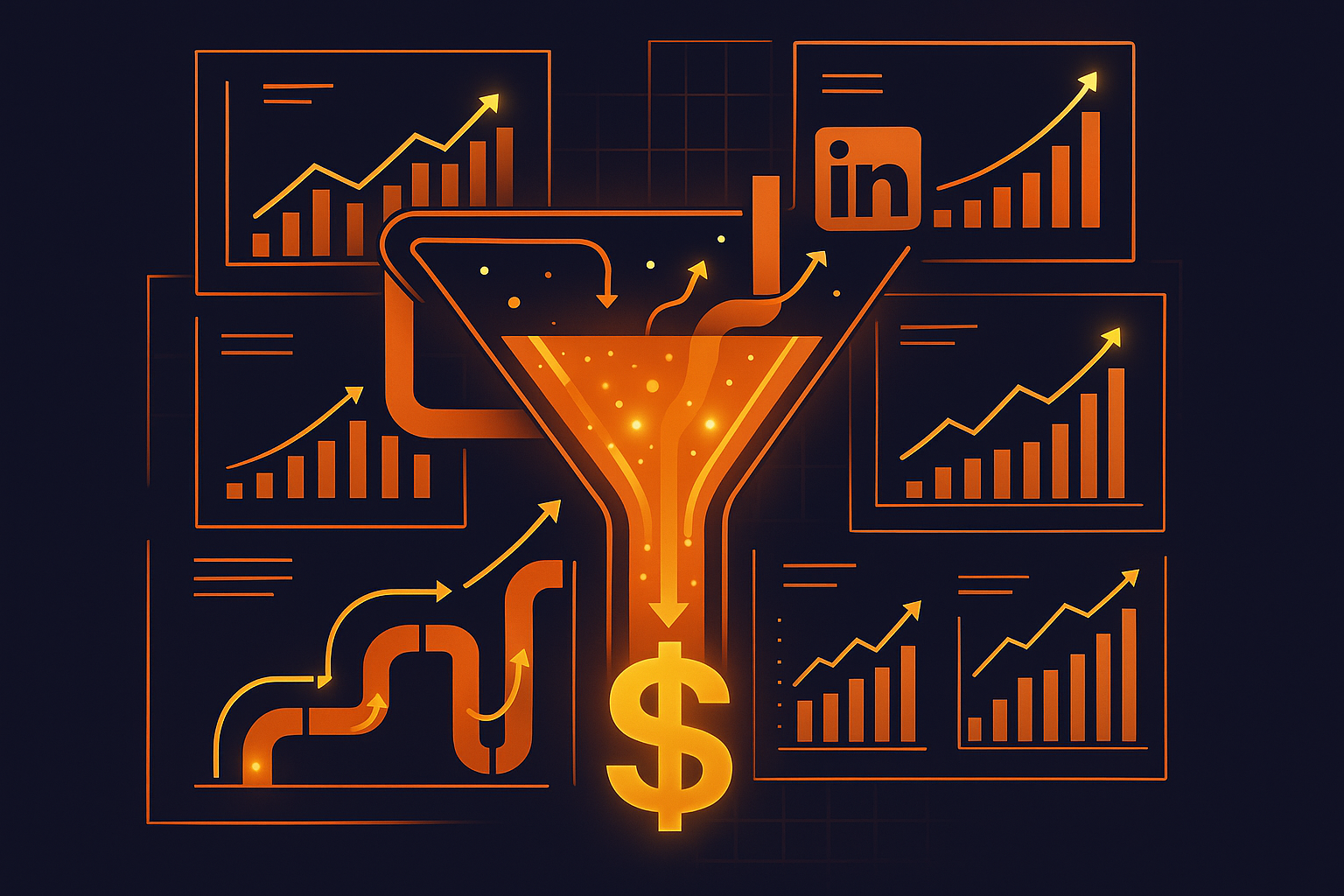 Cover illustration for “Account-Based Marketing Platforms Compared for LinkedIn Execution”