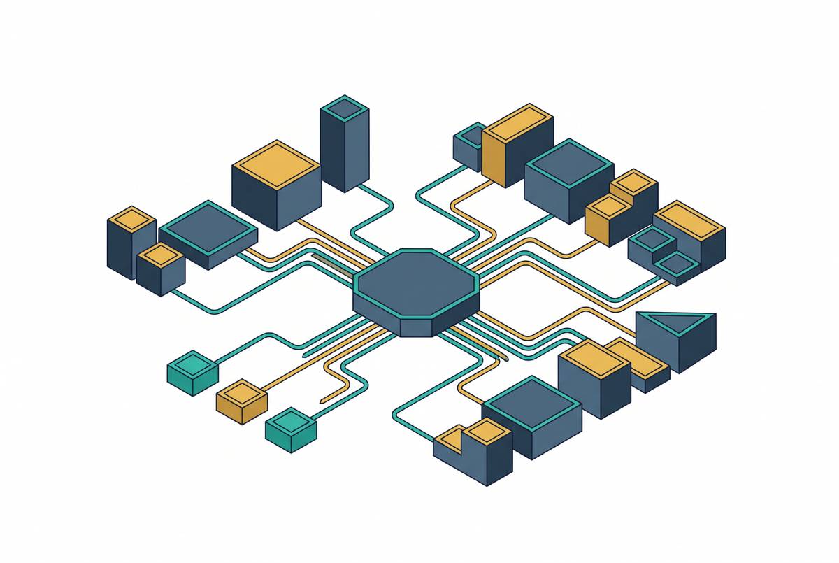 Cover illustration for “Model Routing Architectures for Heterogeneous Marketing Workloads”
