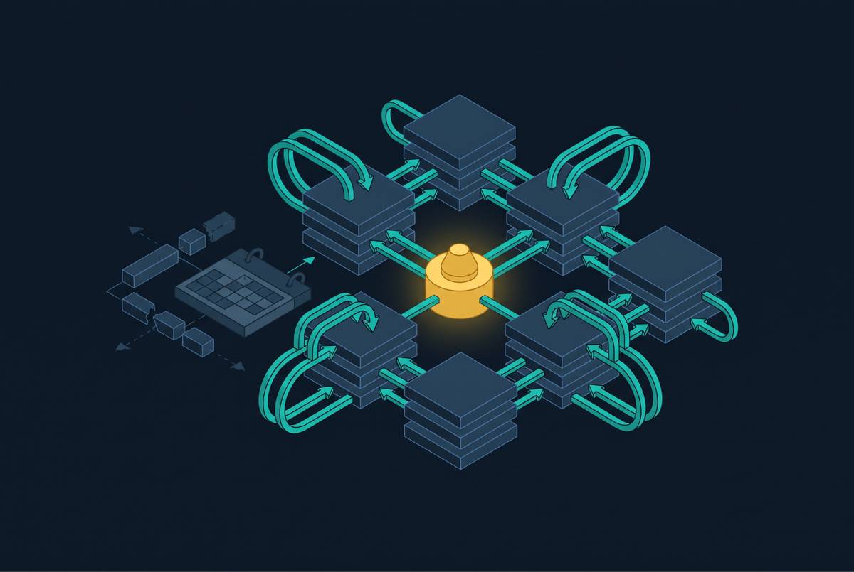 Cover illustration for “Designing a B2B Paid Media Architecture Where Agentic Feedback Loops Replace Quarterly Resets”