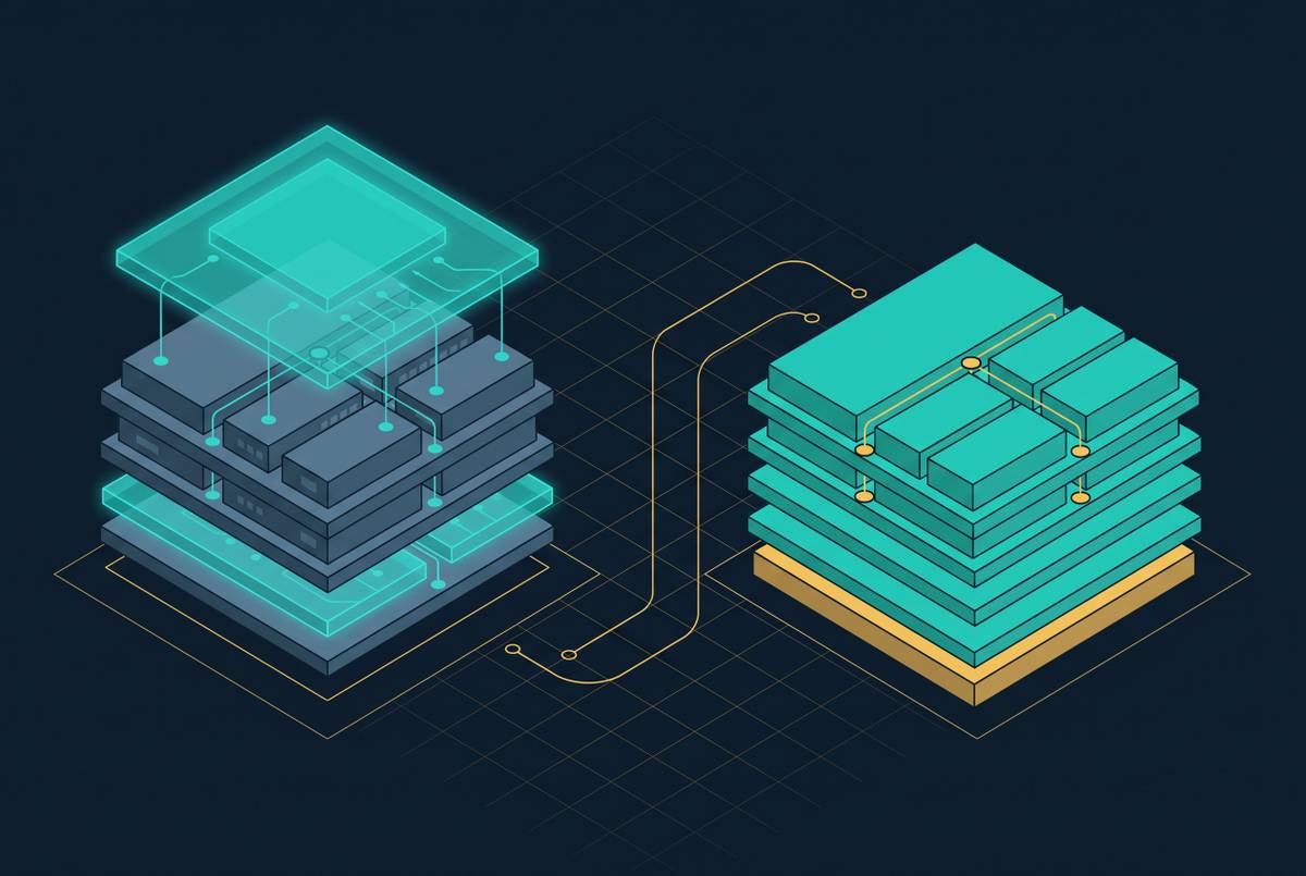 Cover illustration for “Augmenting Existing Marketing Stacks With AI Layers vs. Replacing Them”