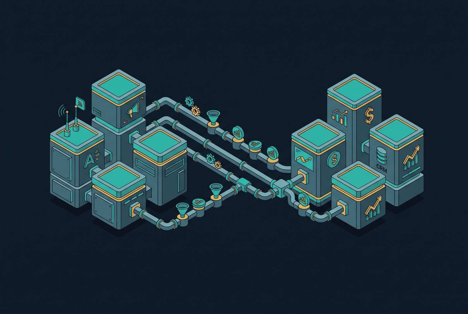 Cover illustration for “Workflow Automation Integration Between Agentic Ad Systems and RevOps Tools”