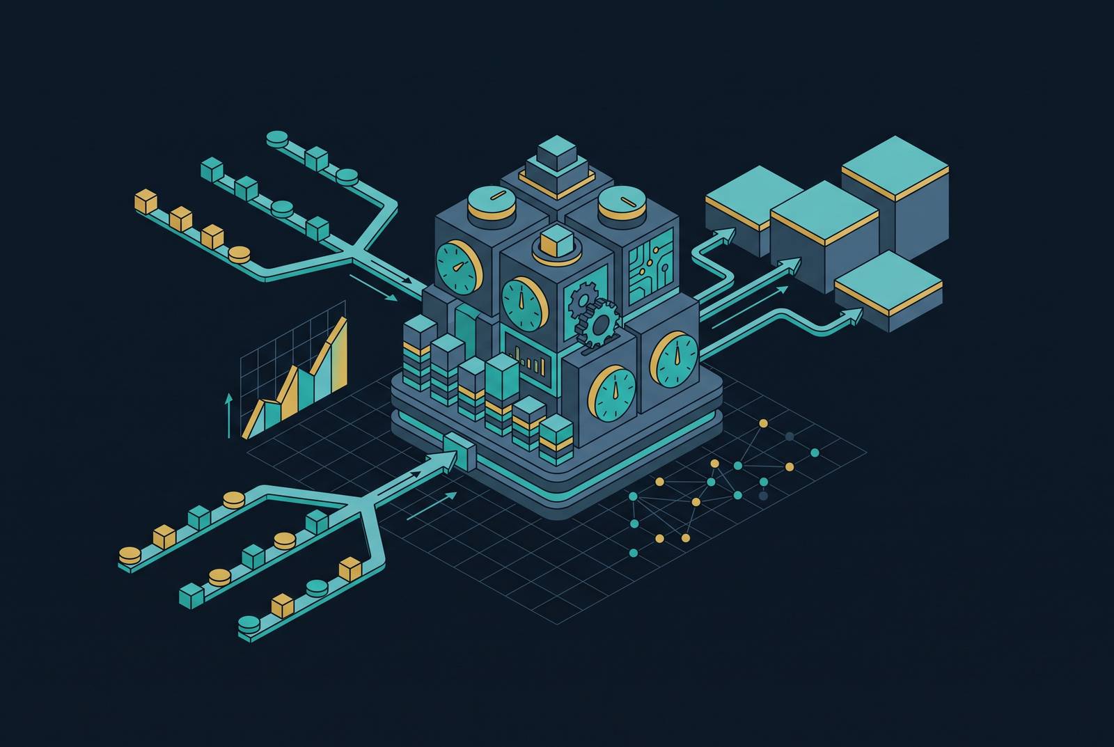 Cover illustration for “AI Bid Optimization Logic in Google Ads for B2B Conversion Patterns”