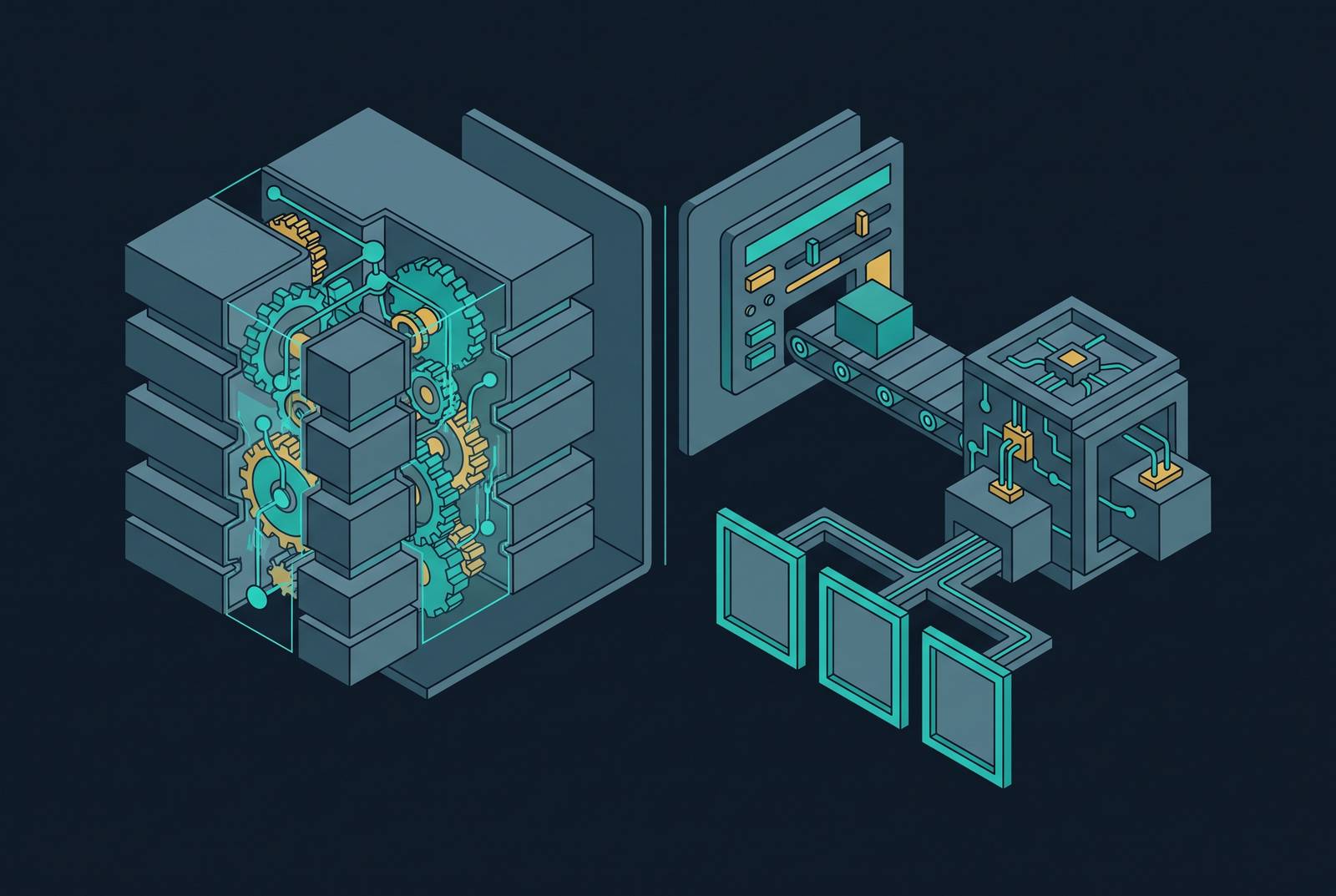Cover illustration for “Fine-Tuning vs. Prompt Engineering for B2B Ad Creative Generation”