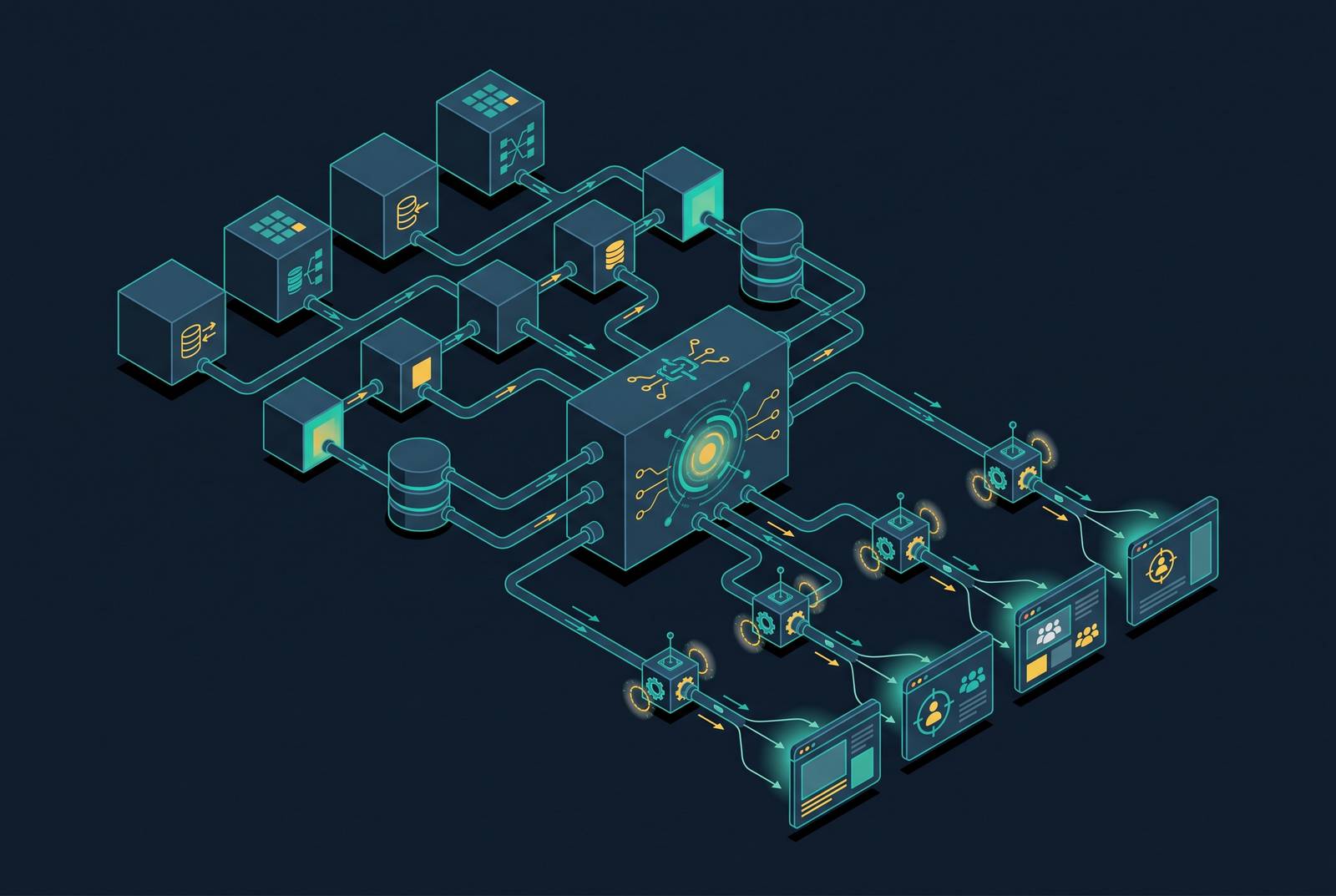Cover illustration for “CDP Integration Patterns for Agentic B2B Ad Targeting”