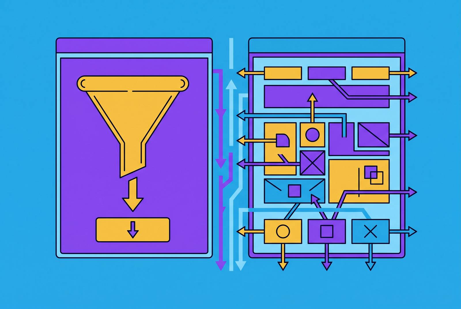 Cover illustration for “Dedicated Landing Pages vs Website Pages for Google Ads B2B”
