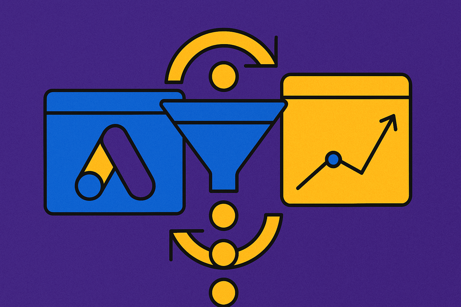 Cover illustration for “Google Ads and GA4 Integration for B2B Funnel Tracking”