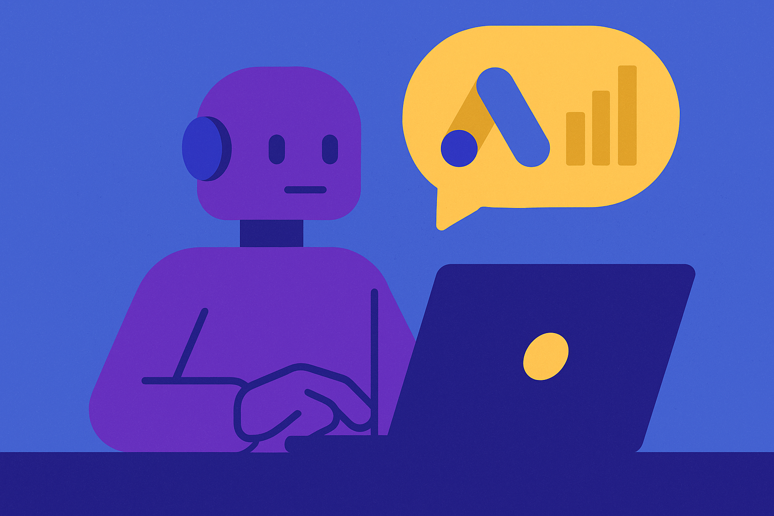Cover illustration for “AI-Generated Ad Creative Performance in B2B Google Ads”