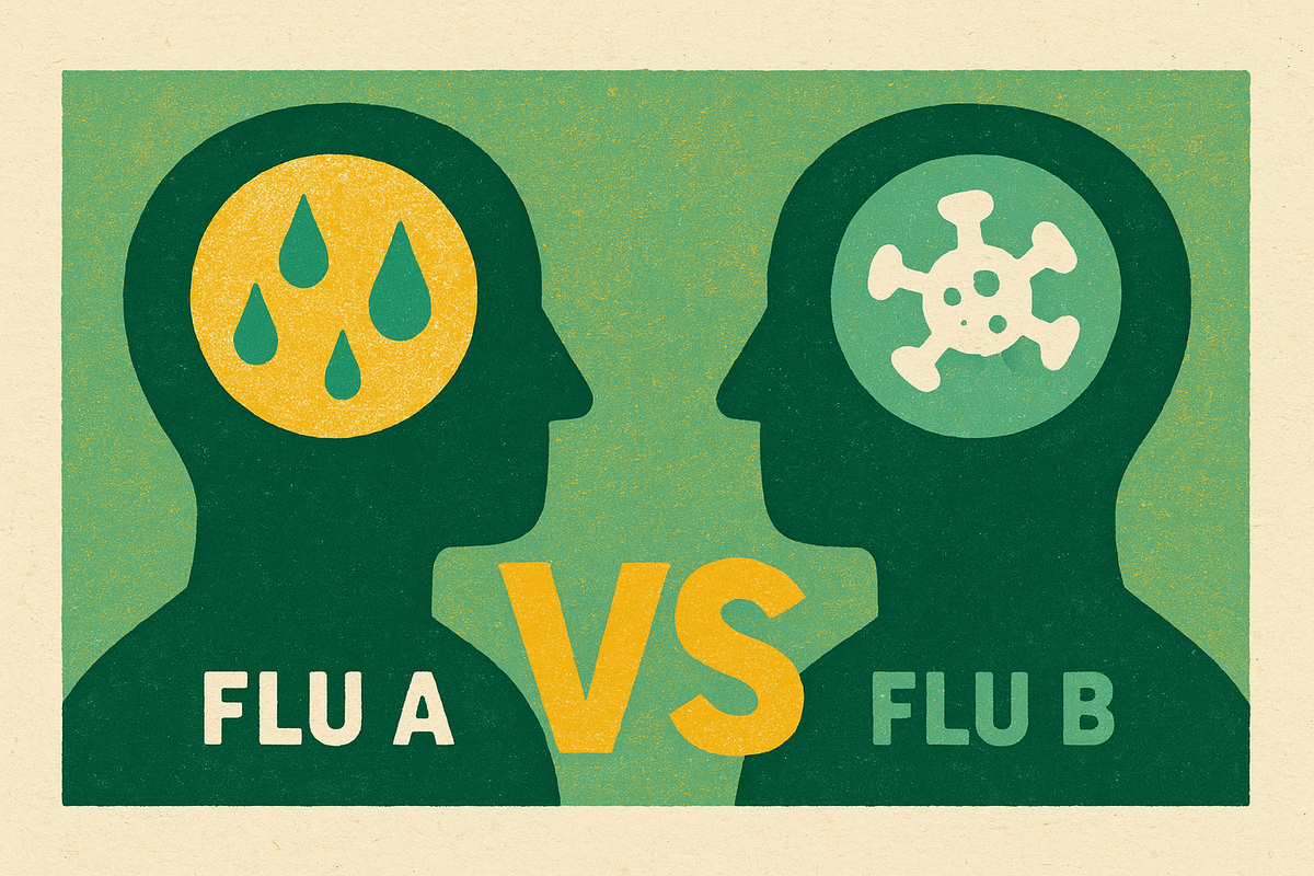 Cover illustration for “Flu A vs Flu B Differences in Symptoms and Severity”