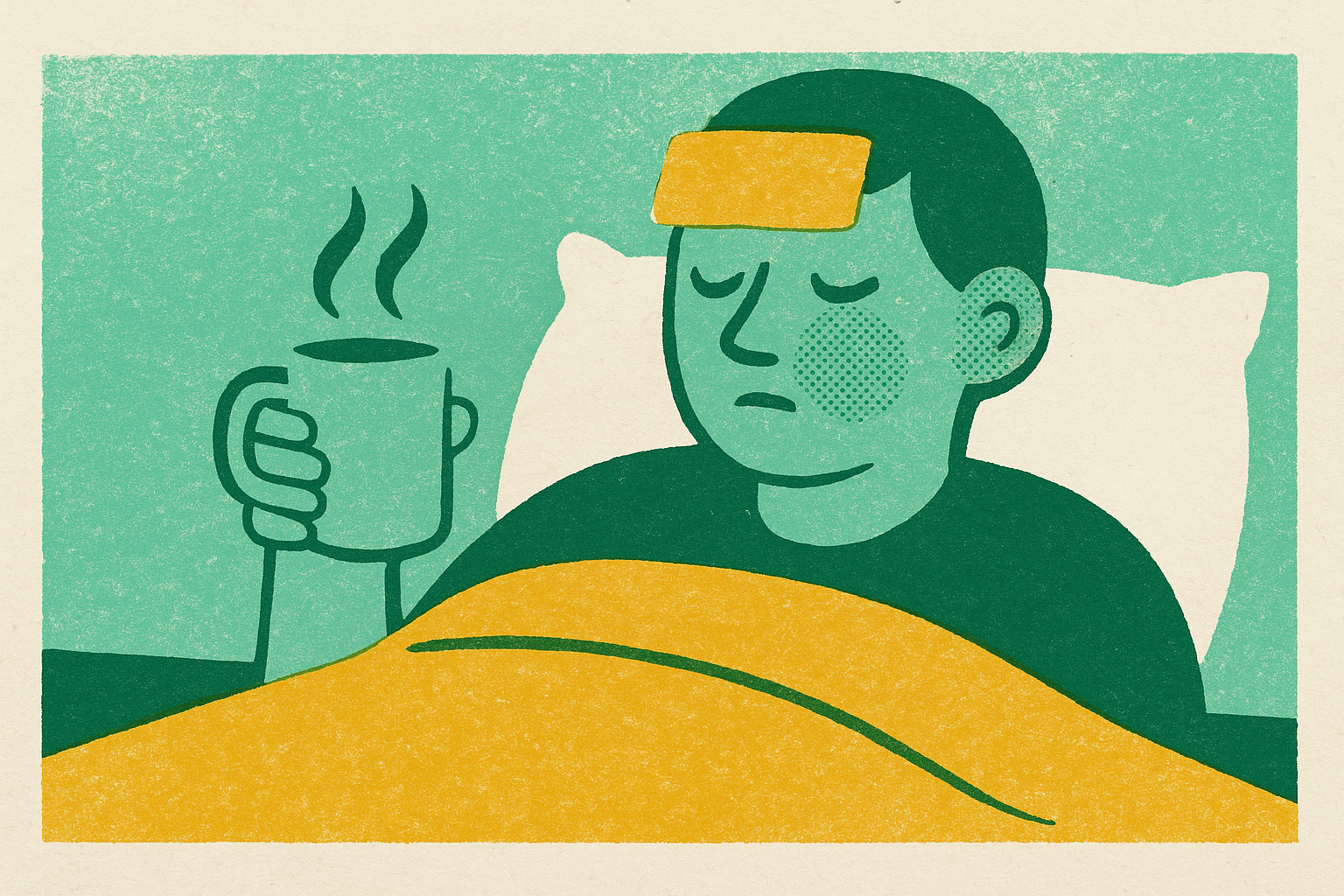 Cover illustration for “Stages of Flu Recovery and What to Expect Each Day”
