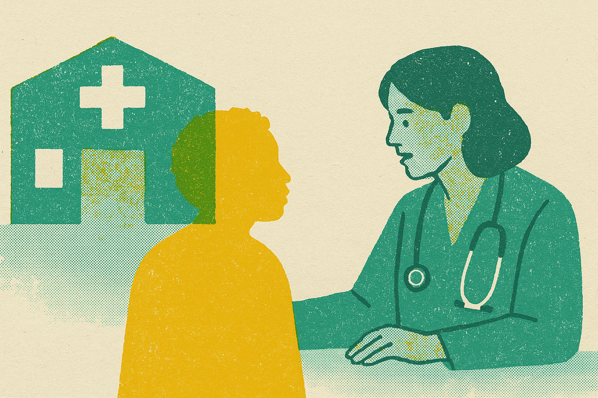 Cover illustration for “Federally Qualified Health Centers and Underserved Populations”