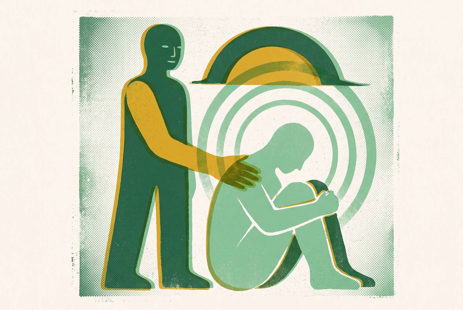 Cover illustration for “Peer Support Specialist Roles in Psychiatric Crisis Response”