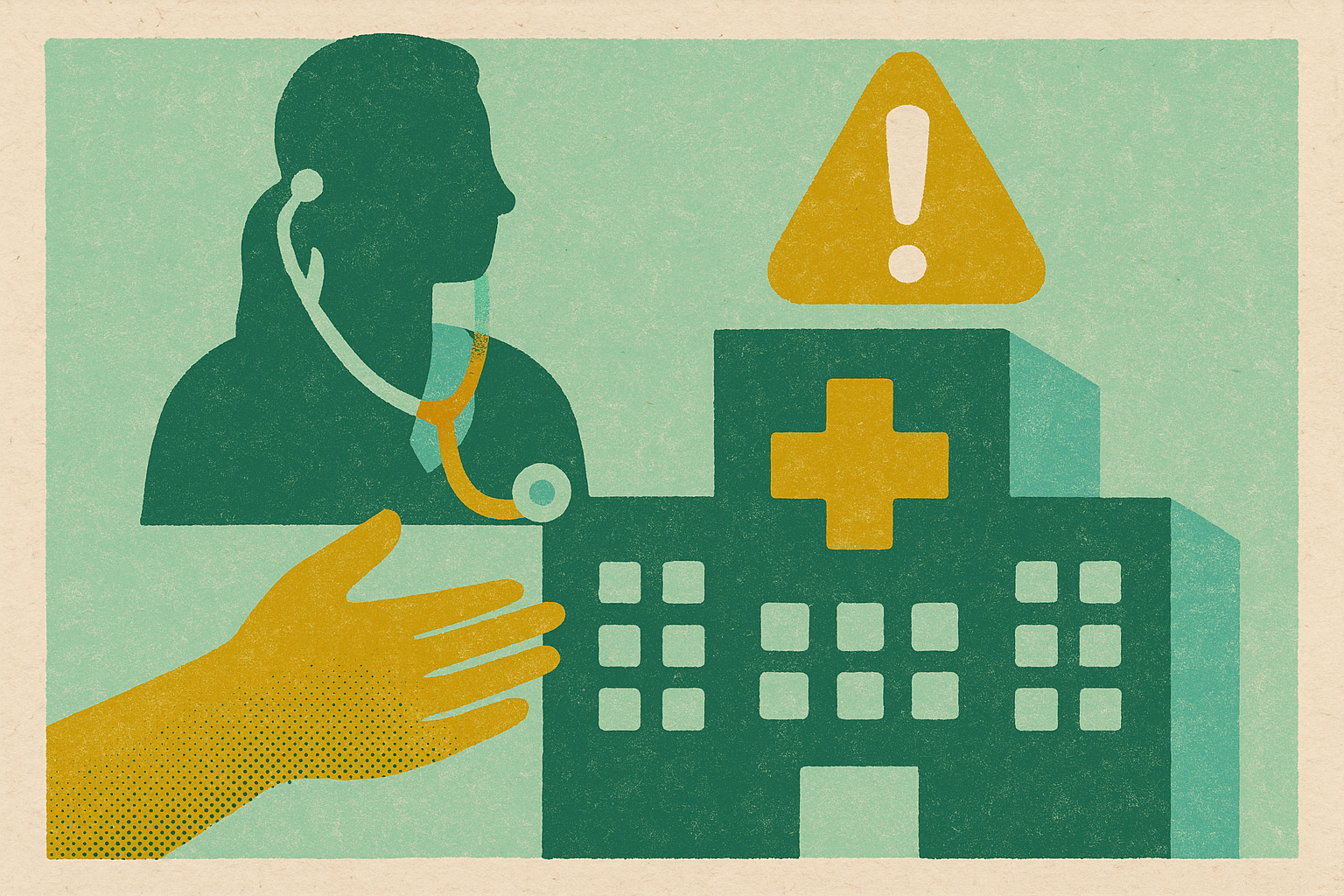 Cover illustration for “Sentinel Events in Healthcare Reporting and Prevention”