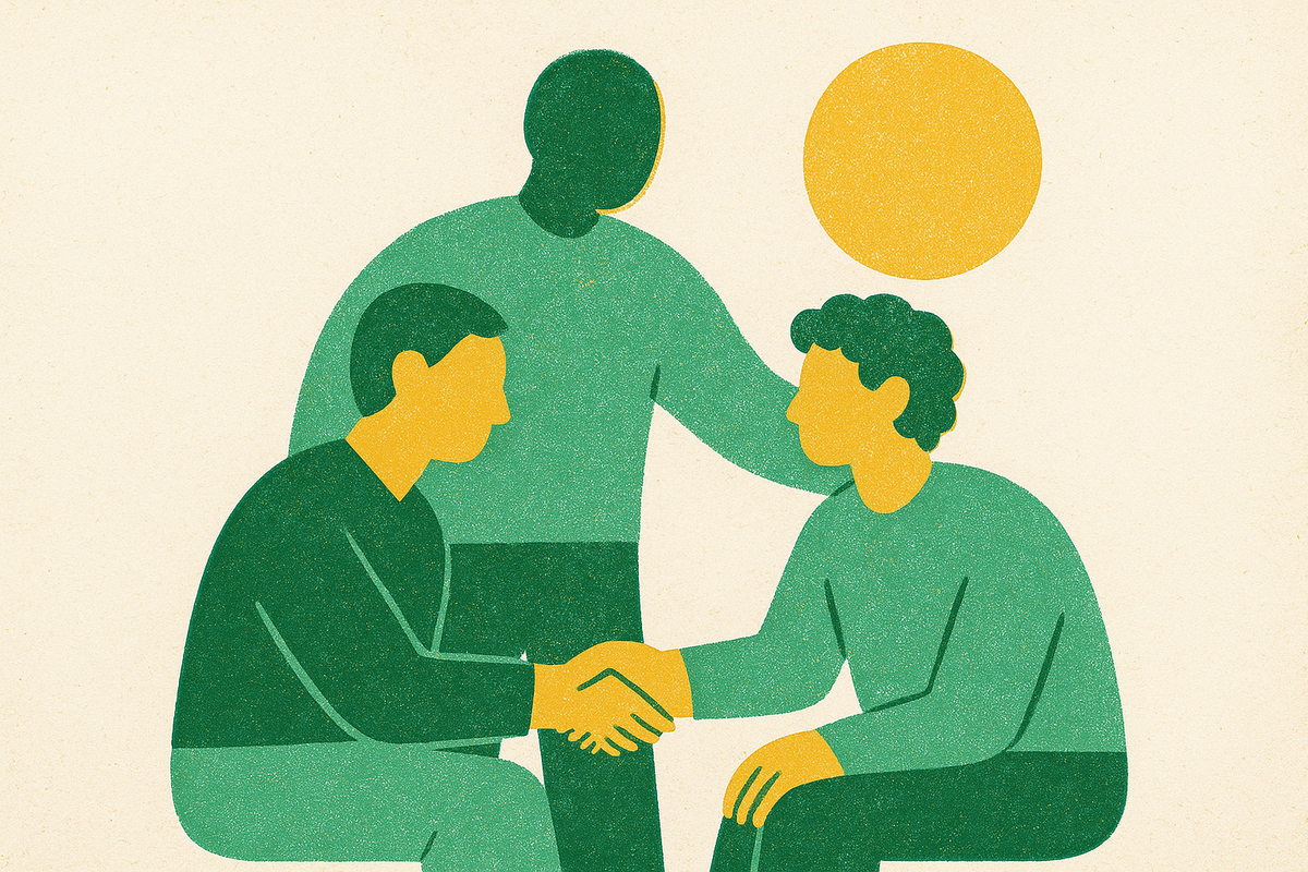 Cover illustration for “Community Reinforcement Approach in Substance Use Recovery”