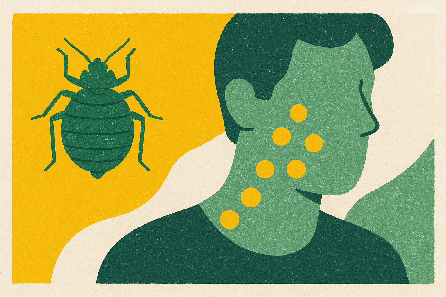 Cover illustration for “Bed Bug Bites Identification and Health Risks”